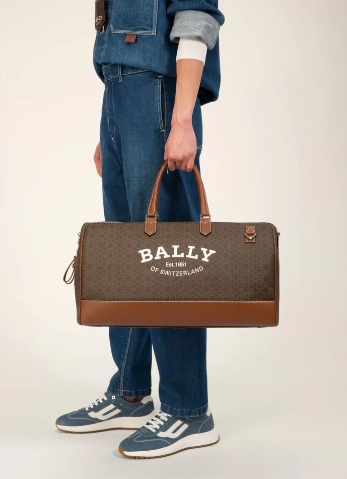 Men Bally Travel Bags Caius 8211 TPU Weekender Bag In Brown