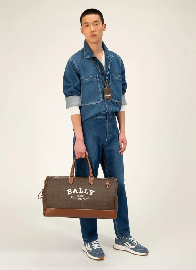 Men Bally Travel Bags Caius 8211 TPU Weekender Bag In Brown