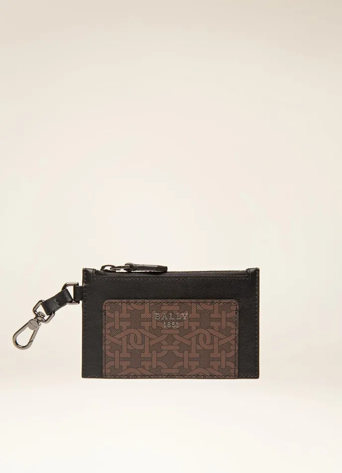 Men Bally Wallets Babeel 8211 Leather Card Holder In Black