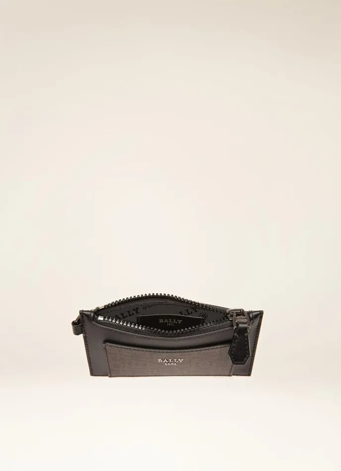 Men Bally Wallets Babeel 8211 Leather Card Holder In Black