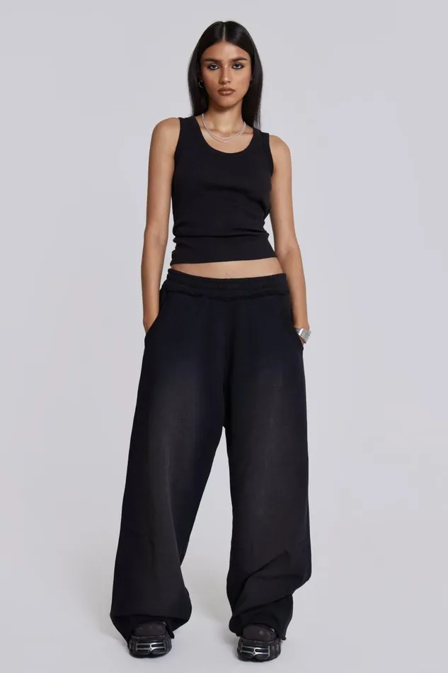 Men Black Colossus Joggers Jaded London Loungewear