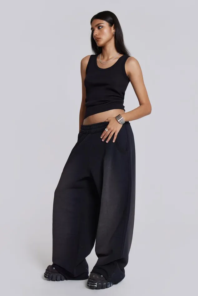 Men Black Colossus Joggers Jaded London Loungewear