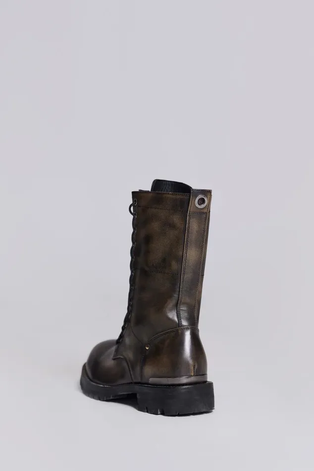 Men Black Zip Biker Boots Jaded London Footwear