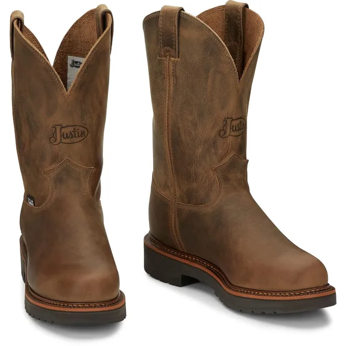 MEN Blueprint 11034 Work Tan Gaucho Justin Boots Work