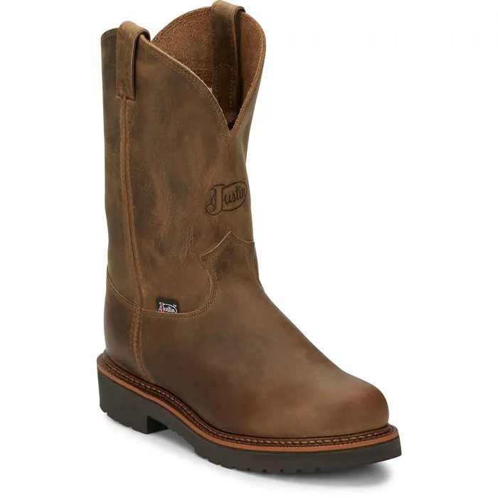 MEN Blueprint 11034 Work Tan Gaucho Justin Boots Work