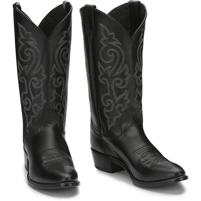MEN Buck 13034 Western Black Justin Boots Western
