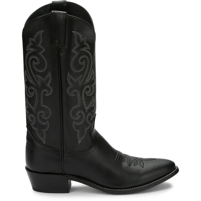MEN Buck 13034 Western Black Justin Boots Western