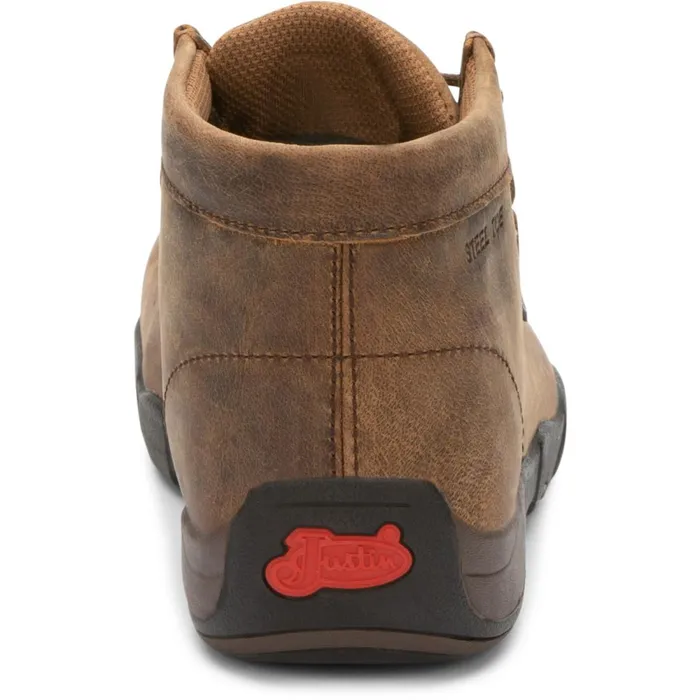 MEN Cappie Steel Toe Chestnut Justin Boots Work