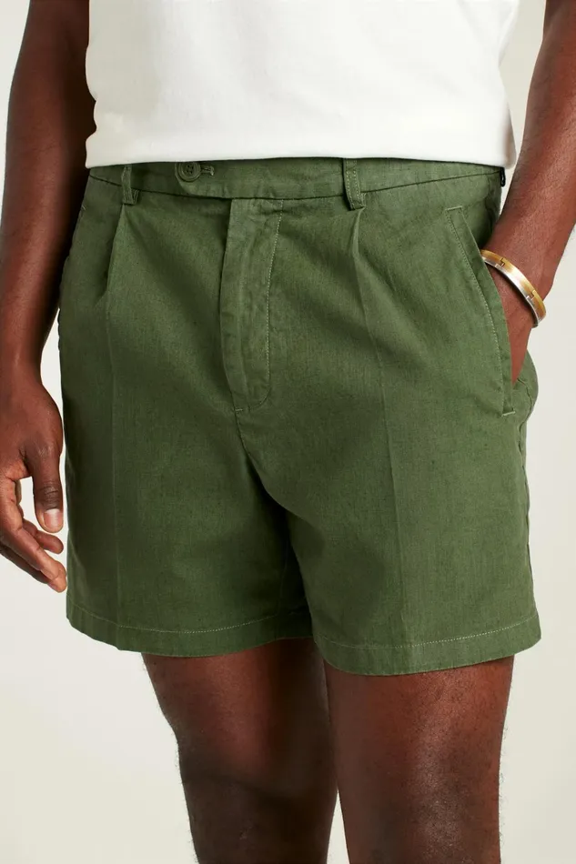 Men Coastal Linen Short Green Juice Bonobos Casual Shorts
