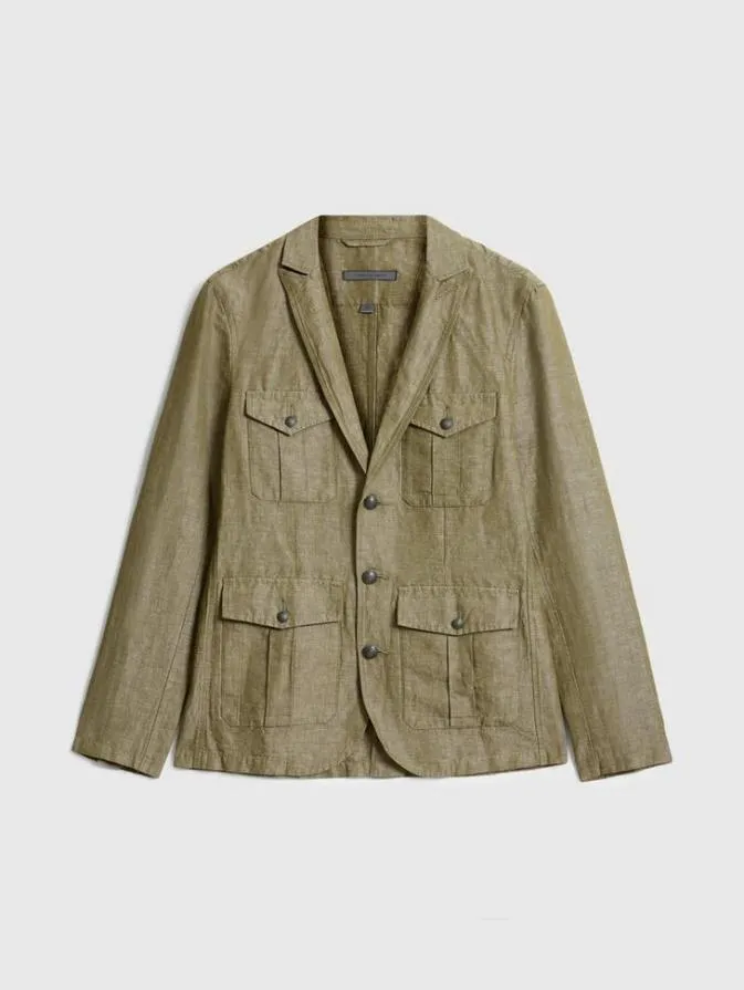 Men Coats And Jackets John Varvatos OLAF OFFICER JACKET Olive