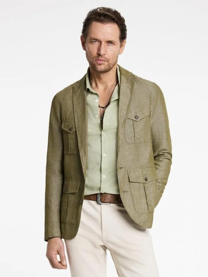 Men Coats And Jackets John Varvatos OLAF OFFICER JACKET Olive