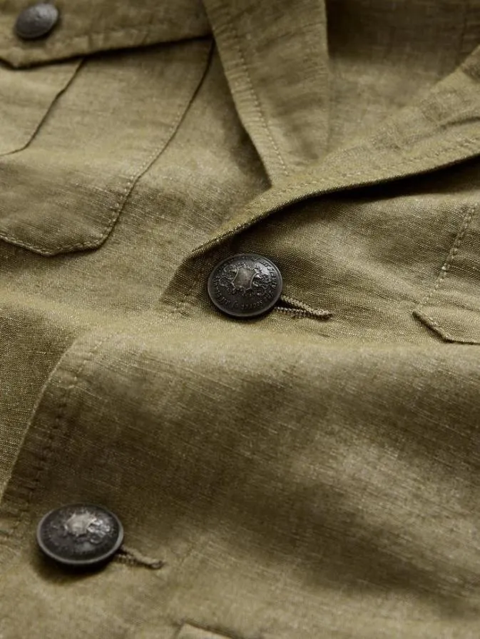 Men Coats And Jackets John Varvatos OLAF OFFICER JACKET Olive