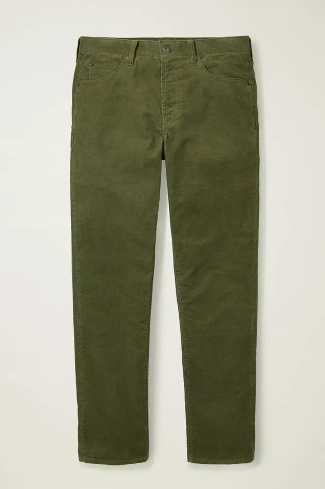 Men Corduroy 5Pocket Pants Beetle Green Bonobos 5Pocket Pants