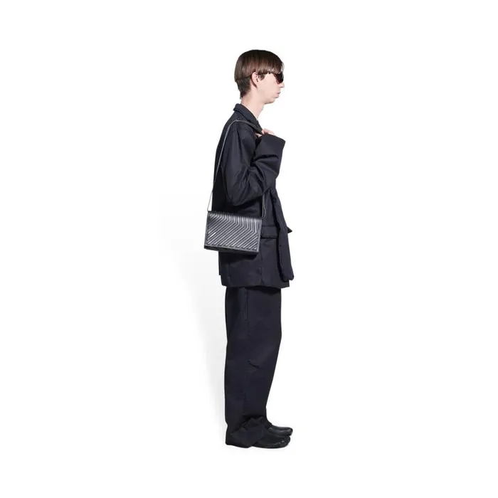 Men Crossbodies and Messengers Balenciaga Car Flap Bag With Strap In Black