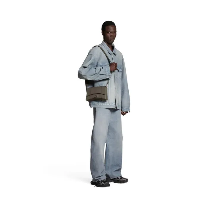 Men Crossbodies and Messengers Balenciaga Downtown Men Xs Crossbody Bag In Dark Green Men Crossbodies and Messengers Balenciaga Downtown Men Xs Crossbody Bag In Dark Green