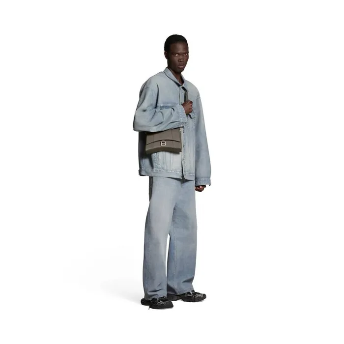 Men Crossbodies and Messengers Balenciaga Downtown Men Xs Crossbody Bag In Dark Green