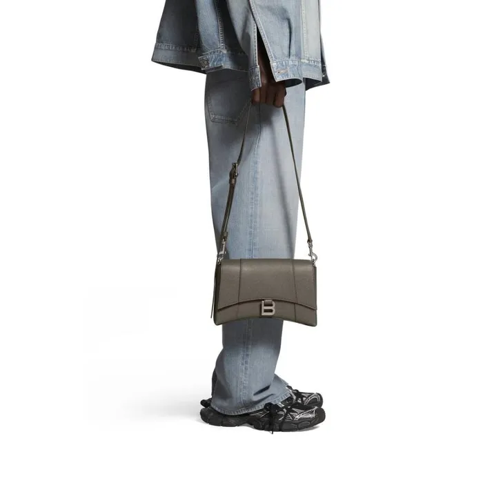 Men Crossbodies and Messengers Balenciaga Downtown Men Xs Crossbody Bag In Dark Green