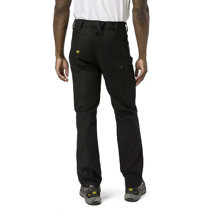 Men Double Front Stretch Canvas Straight Fit Utility Pant Cat Footwear Pants