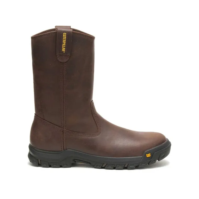 Men Drawbar PullOn Work Boot Cat Footwear Boots