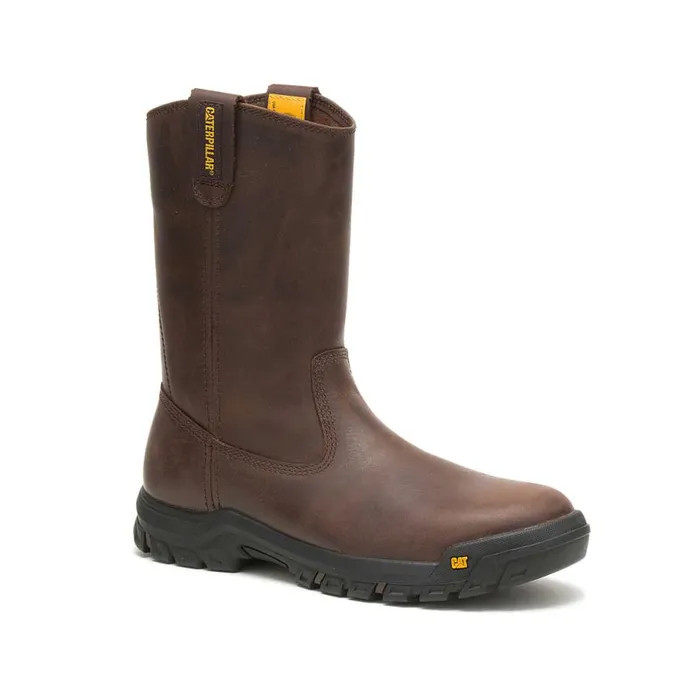 Men Drawbar PullOn Work Boot Cat Footwear Boots