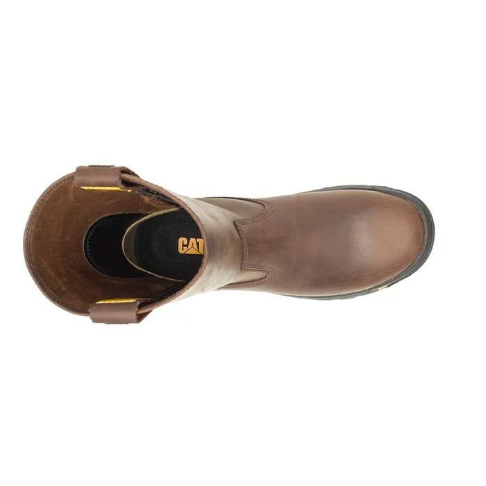Men Drawbar PullOn Work Boot Cat Footwear Boots