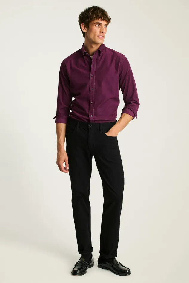 Men Everyday Corduroy Shirt Plum Bonobos Casual Shirts