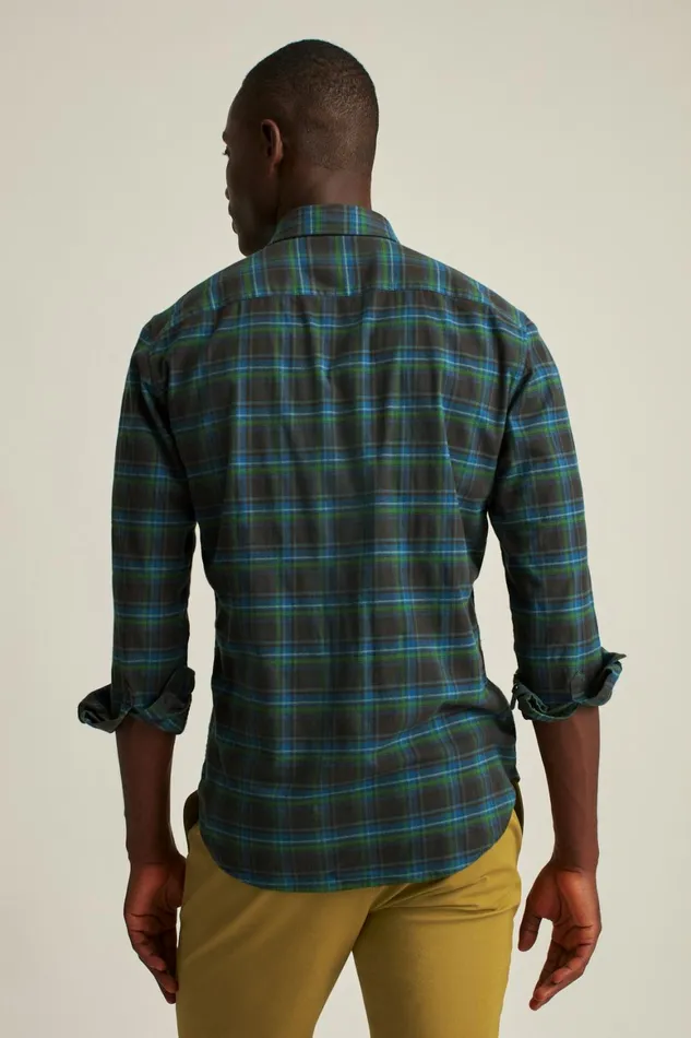 Men Everyday Lightweight Flannel Shirt Buttonwood Plaid Bonobos Casual Shirts
