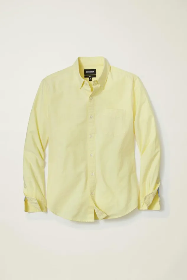 Men Everyday Oxford Shirt Goldfinch Bonobos Casual Shirts