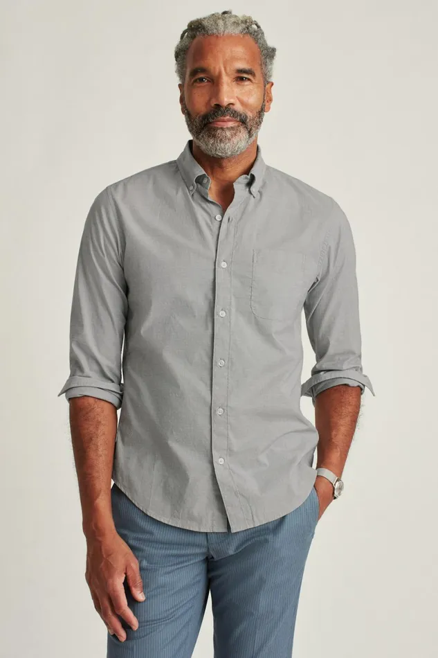 Men Everyday Shirt Grey End On End Bonobos Casual Shirts