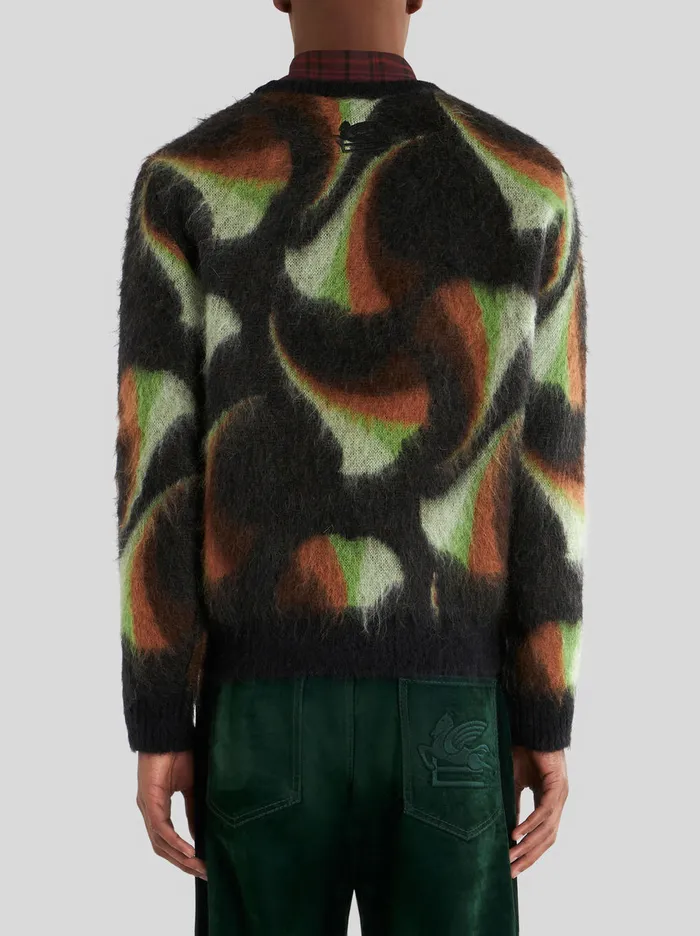 Men Foliage Round Neck Jumper Etro Knitwear