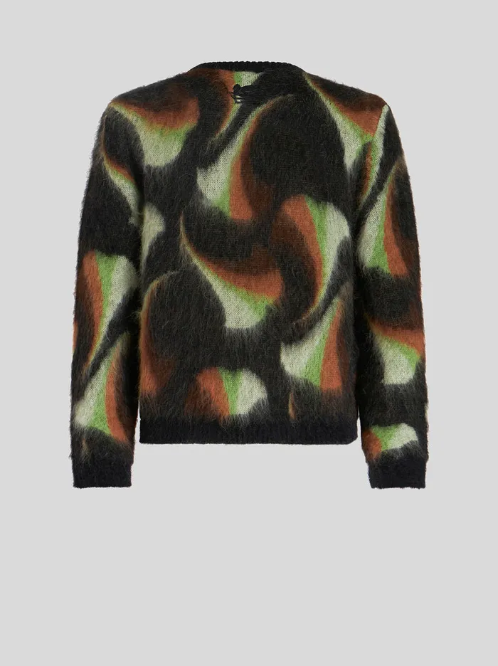Men Foliage Round Neck Jumper Etro Knitwear