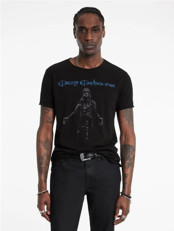 Men Graphic Tees John Varvatos OZZY OSBOURNE TEE Black