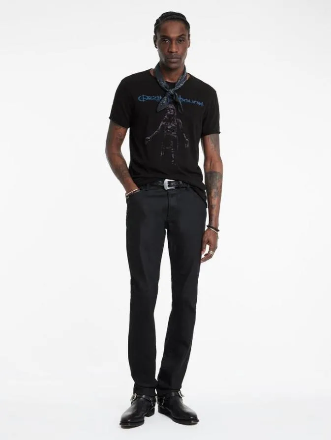 Men Graphic Tees John Varvatos OZZY OSBOURNE TEE Black