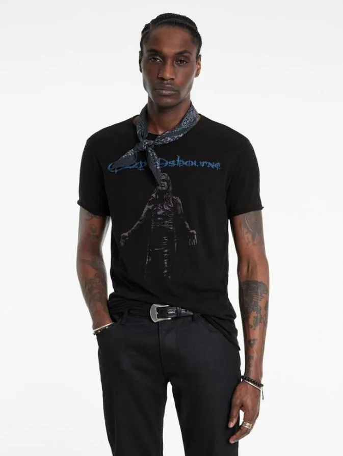 Men Graphic Tees John Varvatos OZZY OSBOURNE TEE Black