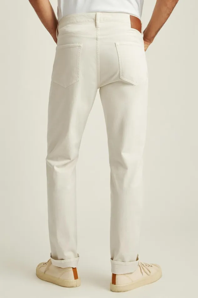 Men Italian Brushed 5Pocket Pants Light Sand Bonobos Jeans