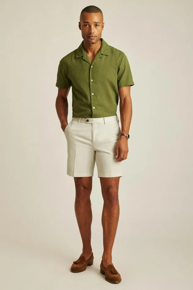 Men Italian Stretch Chino Shorts Grey Beige Bonobos Chino Shorts