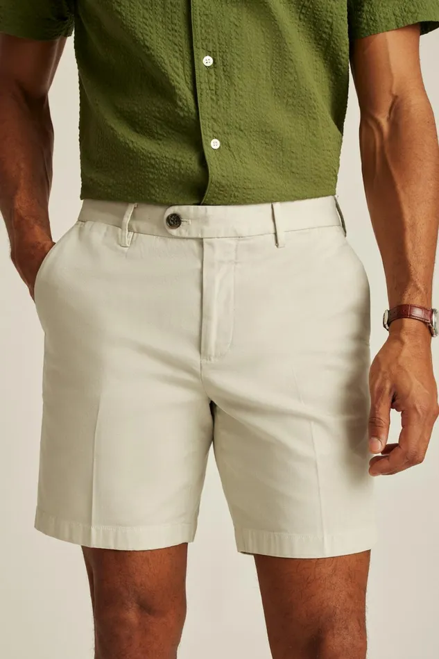 Men Italian Stretch Chino Shorts Grey Beige Bonobos Chino Shorts
