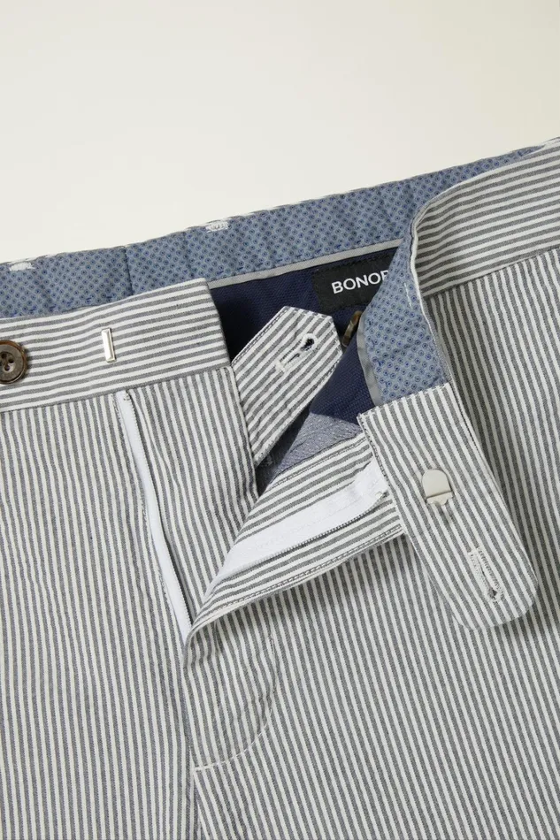 Men Italian Stretch Chino Shorts Navy Seersucker Bonobos Chino Shorts