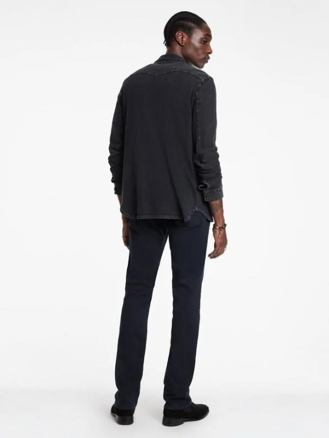 Men Jeans John Varvatos J701 8211 BLACK WEFT Eclipse