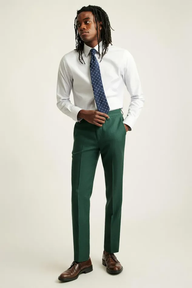 Men Jetsetter Italian Linen Dress Pant Mineral Green Bonobos Dress Pants