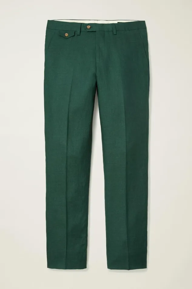 Men Jetsetter Italian Linen Dress Pant Mineral Green Bonobos Dress Pants