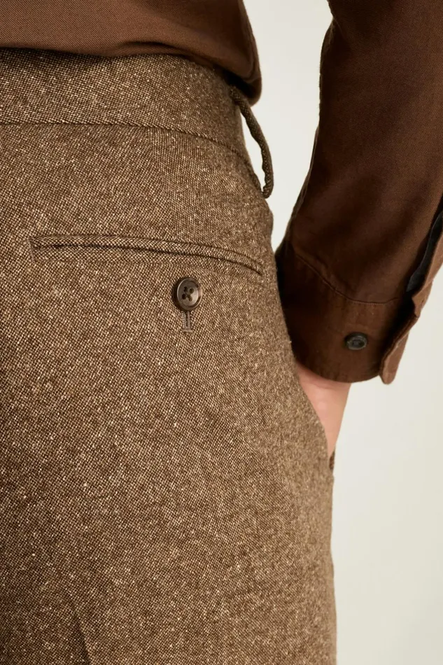 Men Jetsetter Italian Wool Dress Pant Khaki Donegal Bonobos Dress Pants