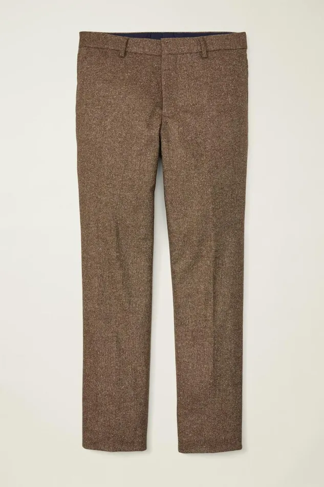 Men Jetsetter Italian Wool Dress Pant Khaki Donegal Bonobos Dress Pants