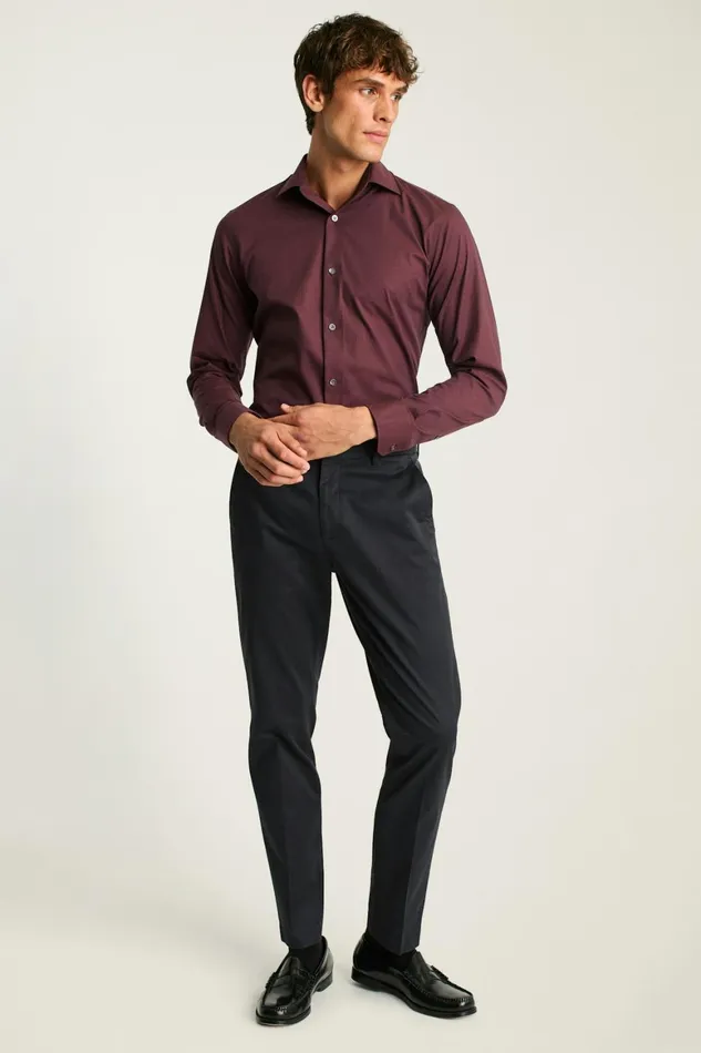 Men Jetsetter Stretch Dress Shirt Mahogany Dobby Bonobos Business Casual Shirts Men Jetsetter Stretch Dress Shirt Mahogany Dobby Bonobos Business Casual Shirts