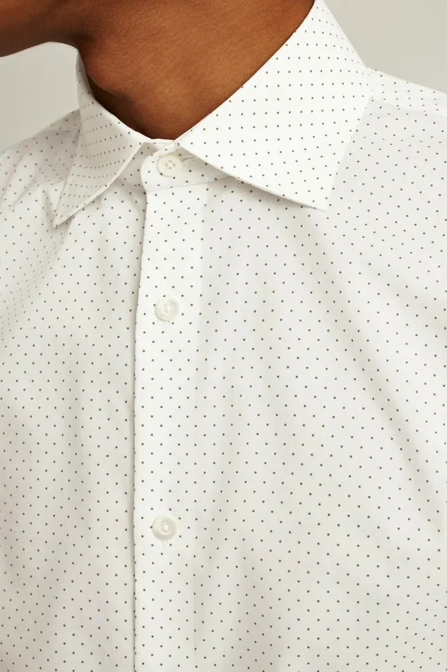 Men Jetsetter Stretch Dress Shirt Olive Dot Bonobos Business Casual Shirts