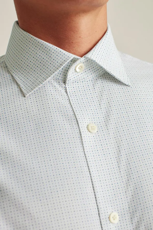 Men Jetsetter Stretch Dress Shirt Seabreeze Dot Bonobos Business Casual Shirts