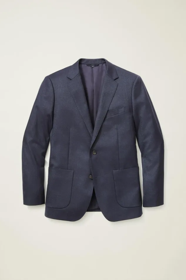 Men Jetsetter Stretch Italian Wool Blazer Navy Bonobos Blazers and Sport Coats