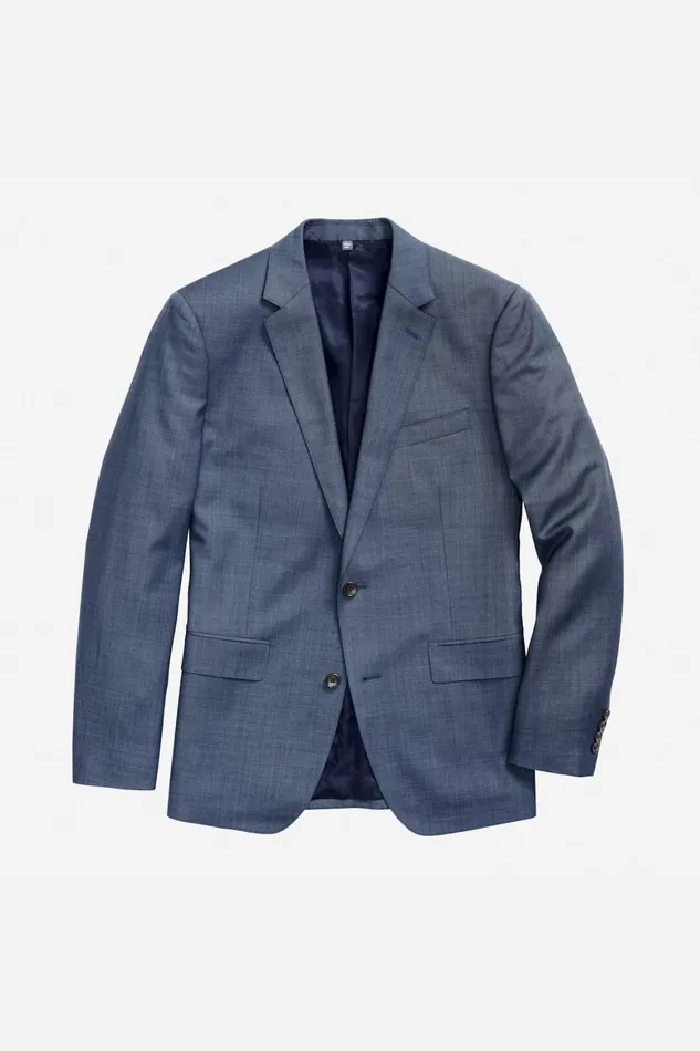 Men Jetsetter Stretch Italian Wool Blazer Washed Blue Bonobos Blazers and Sport Coats