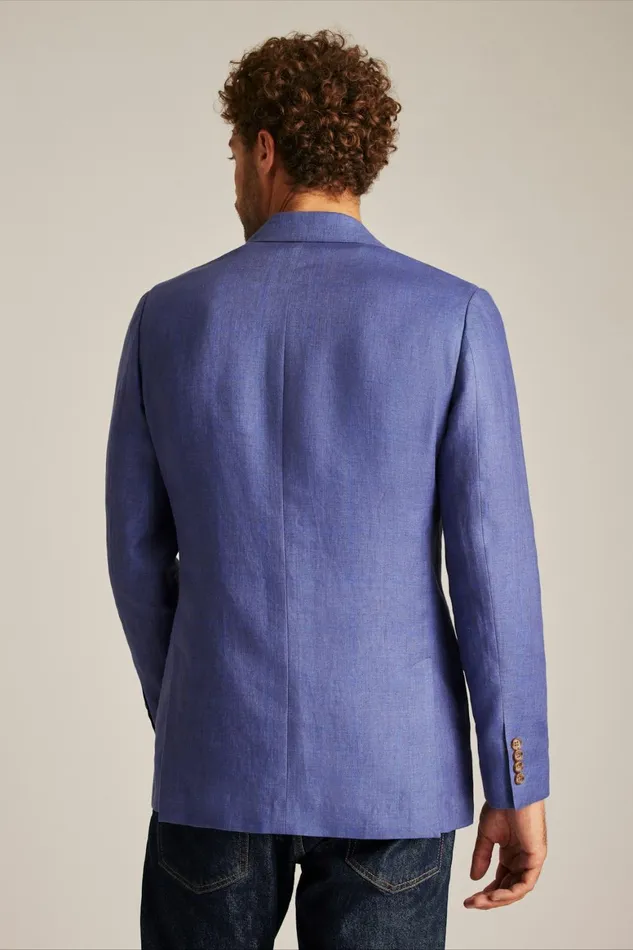 Men Jetsetter Unconstructed Blazer True Blues Windowpane Bonobos Blazers and Sport Coats