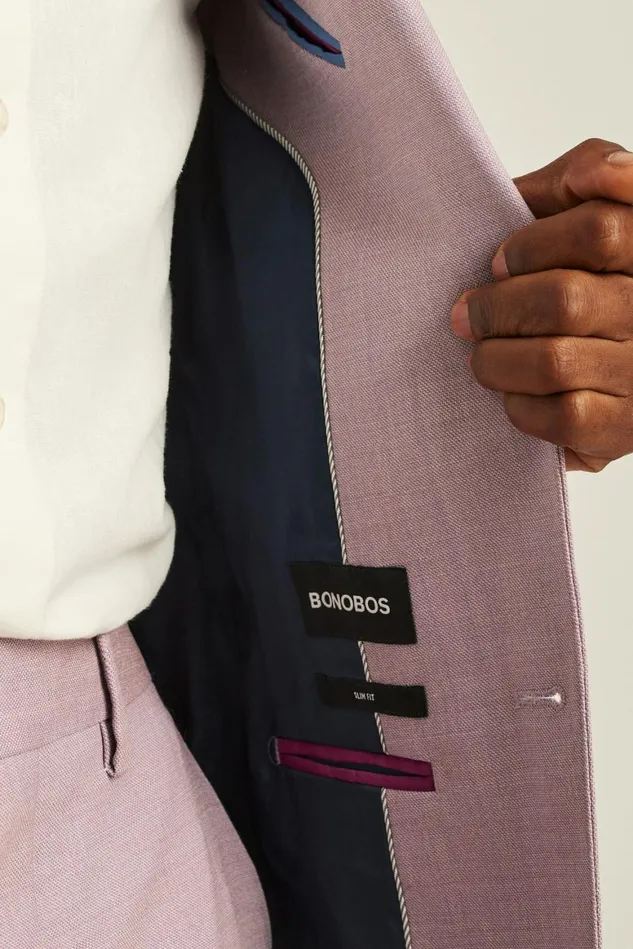 Men Jetsetter Wool Blazer Dusty Rose Bonobos Blazers and Sport Coats